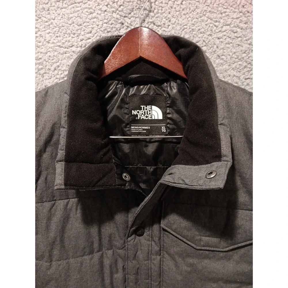 The North Face Patrick's Point Vest Mens Sz XL Snap Button Puffer Gray NICE!